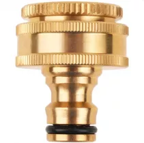  Przyłącze na kran z gwintem wewnętrznym 1" + redukcja na 3/4", mosiężne Khayner Garden - KB1434