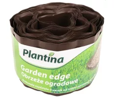 Obrzeże trawnikowe 10cm x 9m Plantina - brązowe