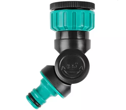 Przyłącze z regulacją kąta nachylenia, na kran 1" + redukcja na 3/4" Khayner Garden - K1412A