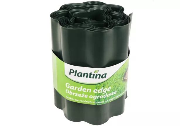Obrzeże trawnikowe 20cm x 9m Plantina - ciemnozielone