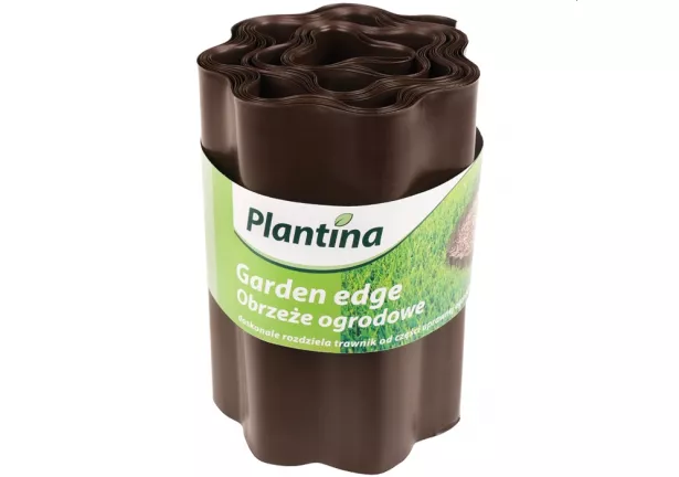 Obrzeże trawnikowe 20cm x 9m Plantina - brązowe