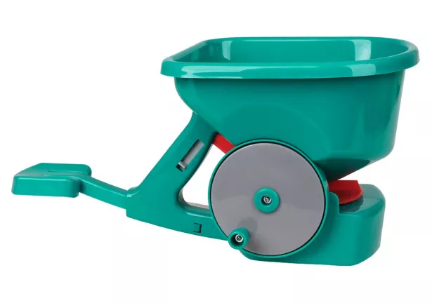 Siewnik ręczny do nawozów i nasion z wysuwanym wspornikiem Khayner Garden