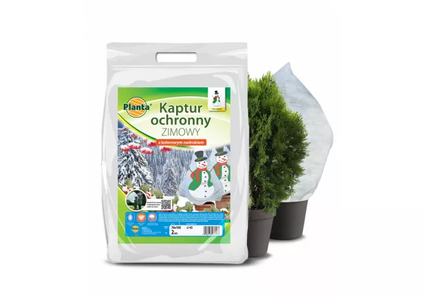 Kaptur ochronny zimowy z nadrukiem Bałwanka - Planta