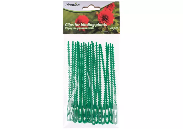 Opaski zaciskowe do roślin 14 cm Plantina - 20szt